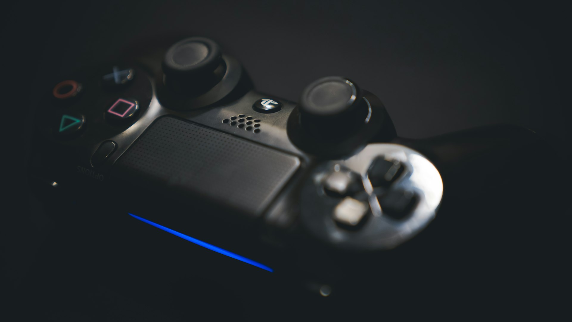 Neon-lit gaming setup